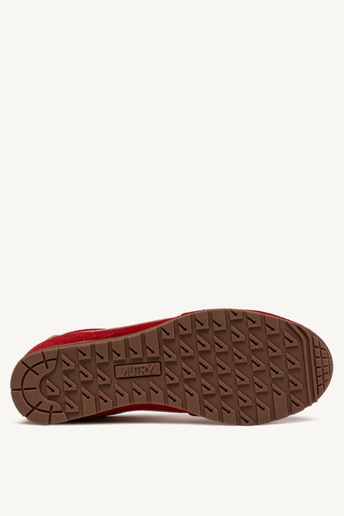 Sneakers Windspin Daim Rubis Cuir Écru