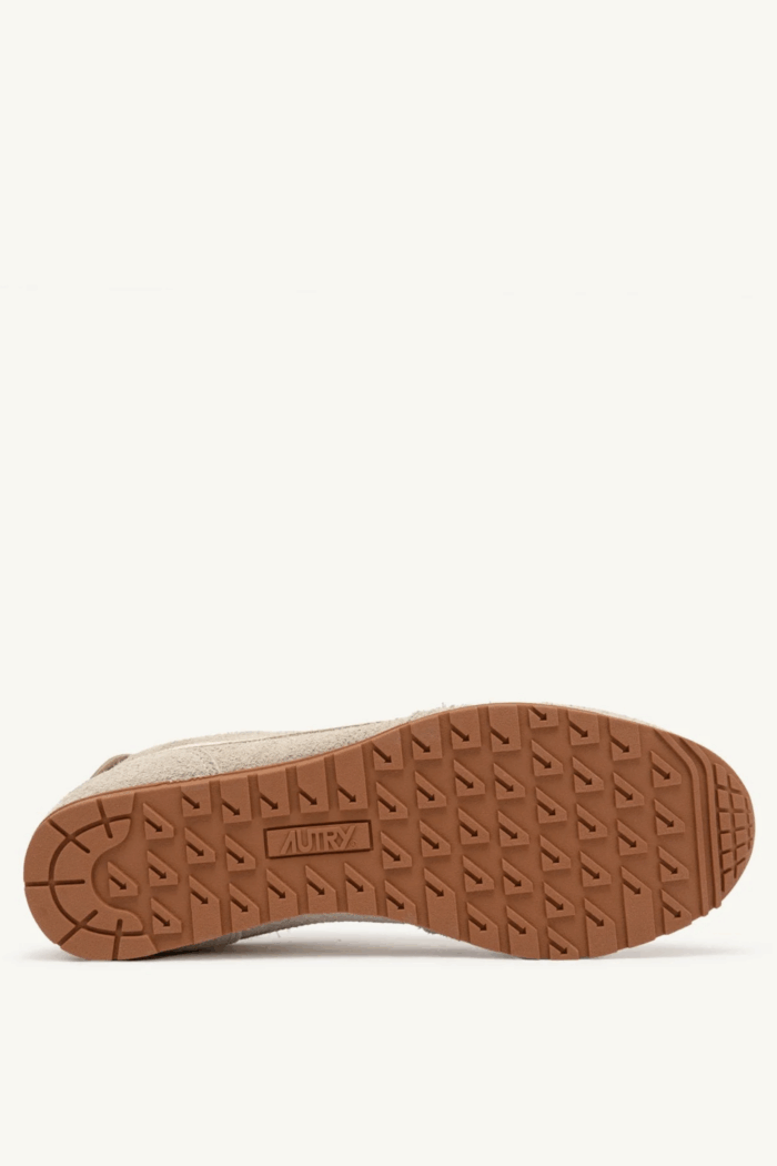 Sneakers Windspin Daim Beige Cuir Écru