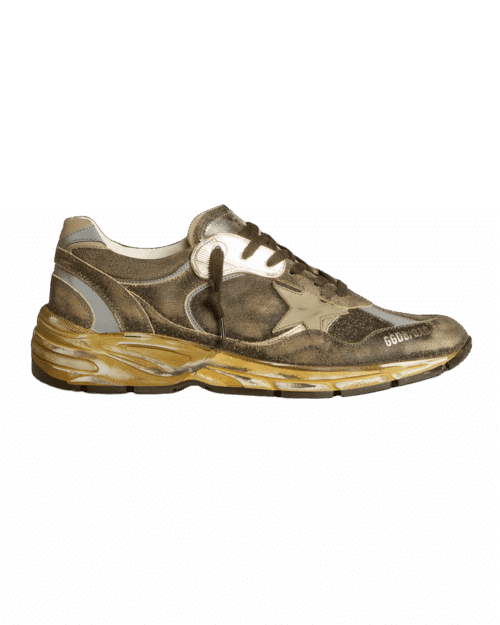 Sneakers Dad-Star Daim et Nylon Kaki