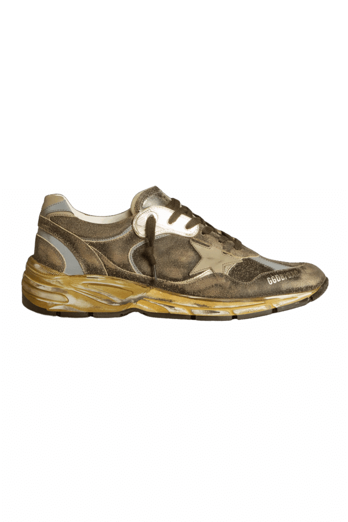Sneakers Dad-Star Daim et Nylon Kaki