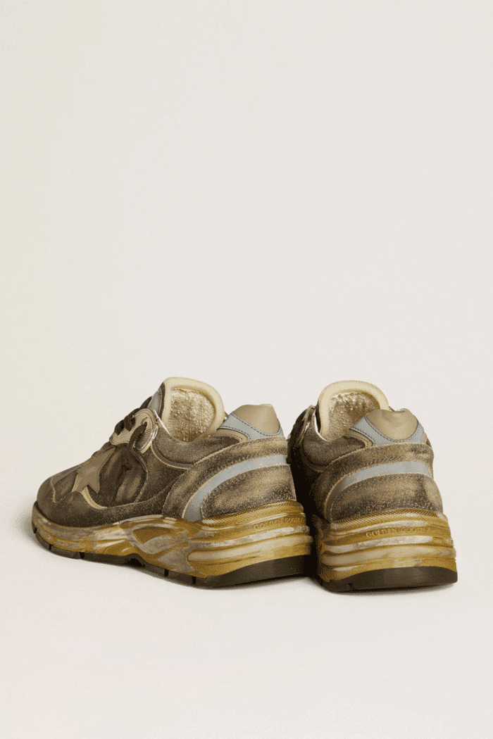 Sneakers Dad-Star Daim et Nylon Kaki