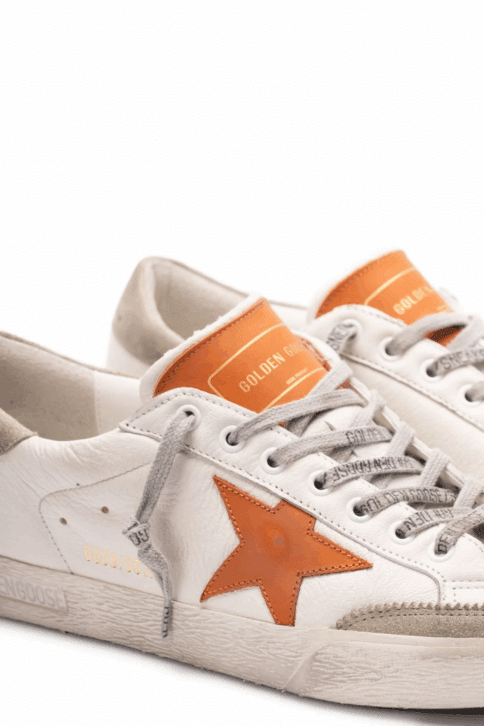 Super Star Blanche Étoile Orange