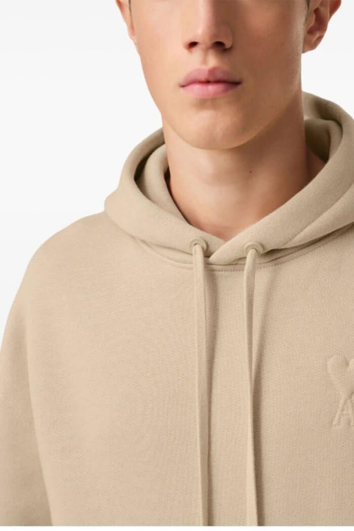 Sweat gingembre Cœur Embossé Ton sur Ton