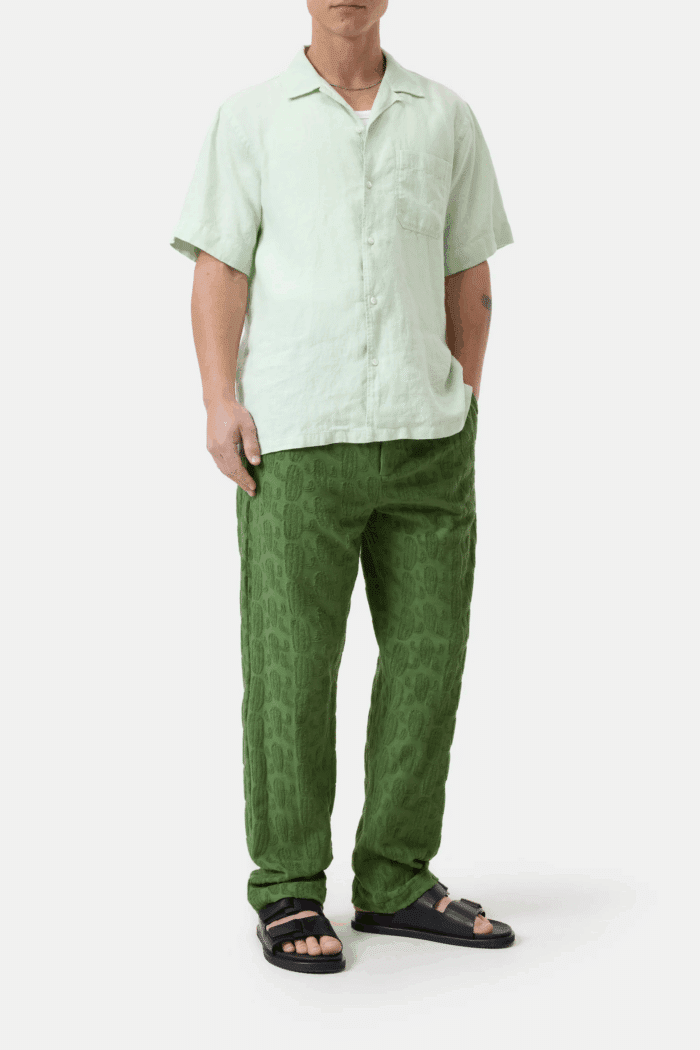 Chemise Lin Vert D'Eau