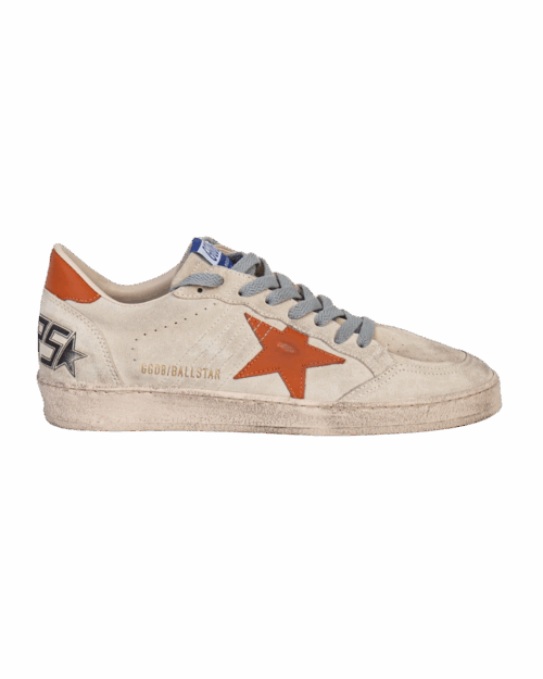 Sneakers Ball Star Beige Étoile Orange