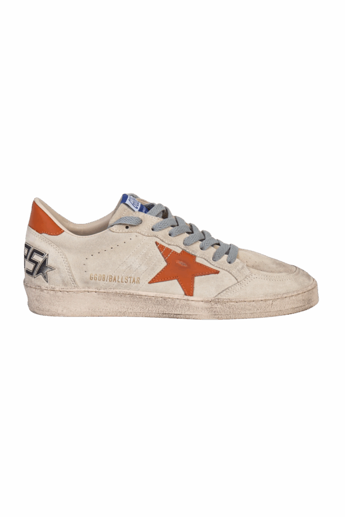 Sneakers Ball Star Beige Étoile Orange