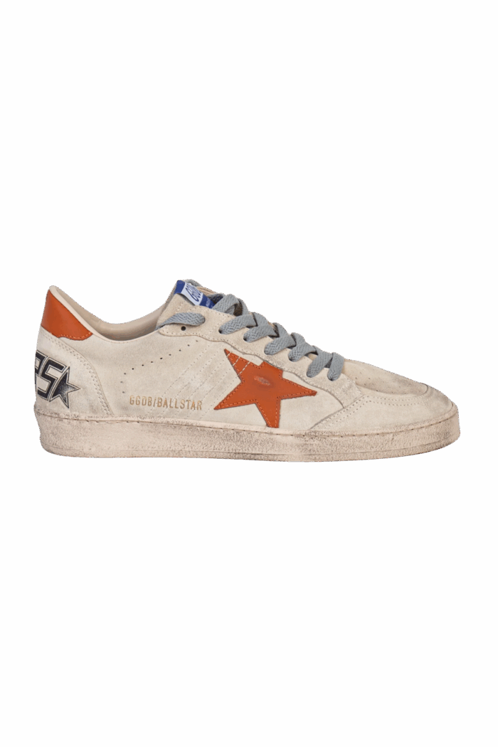 Sneakers Ball Star Beige Étoile Orange