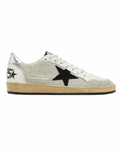Sneakers Ball Star Noir Blanc Argent