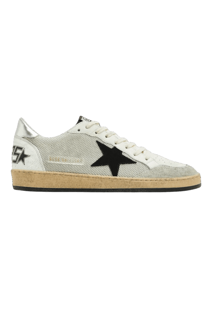 Sneakers Ball Star Noir Blanc Argent
