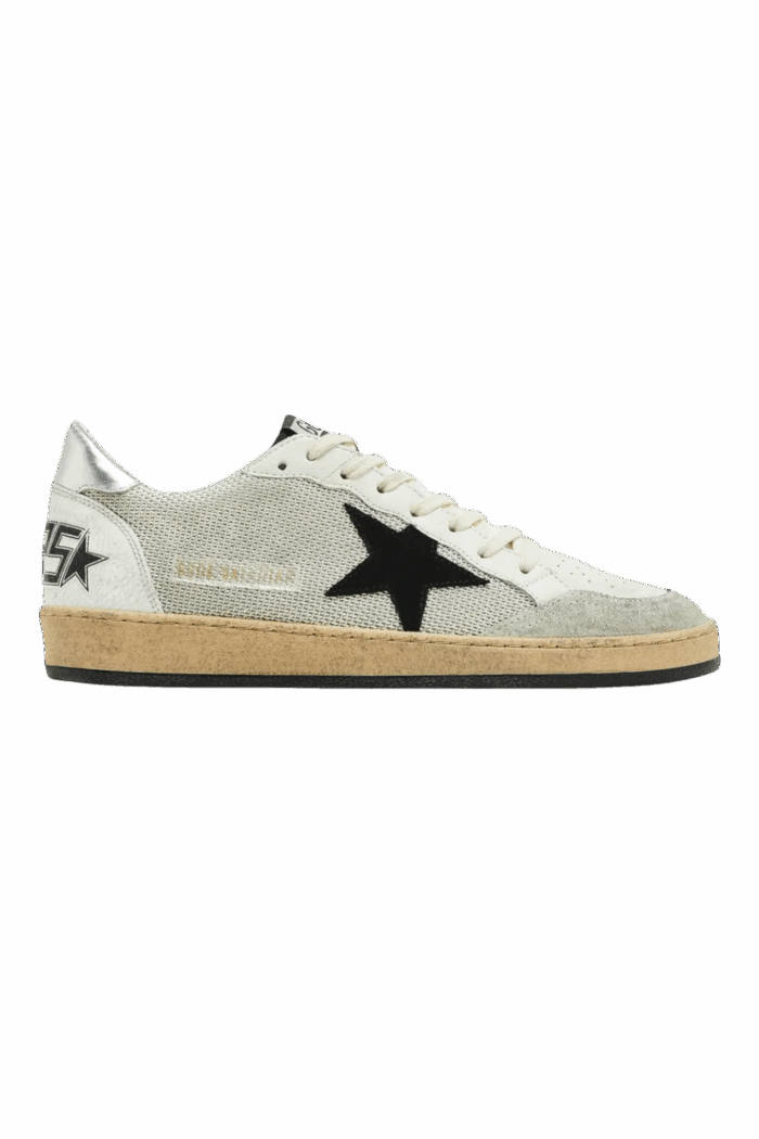 Sneakers Ball Star Noir Blanc Argent