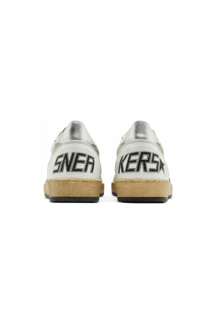 Sneakers Ball Star Noir Blanc Argent