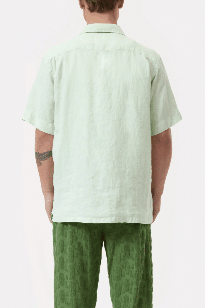 Chemise Lin Vert D'Eau