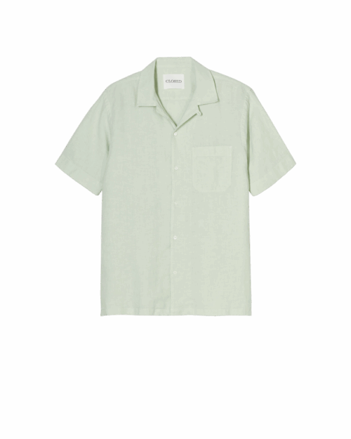 Chemise Lin Vert D'Eau