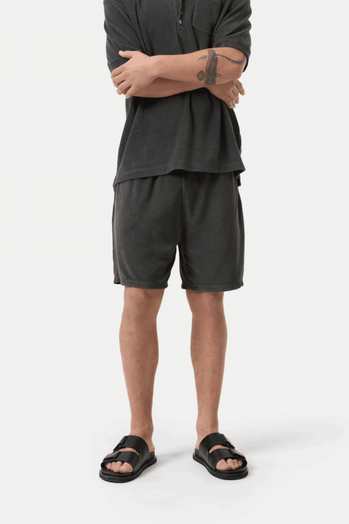 Short Éponge Gris Poivre