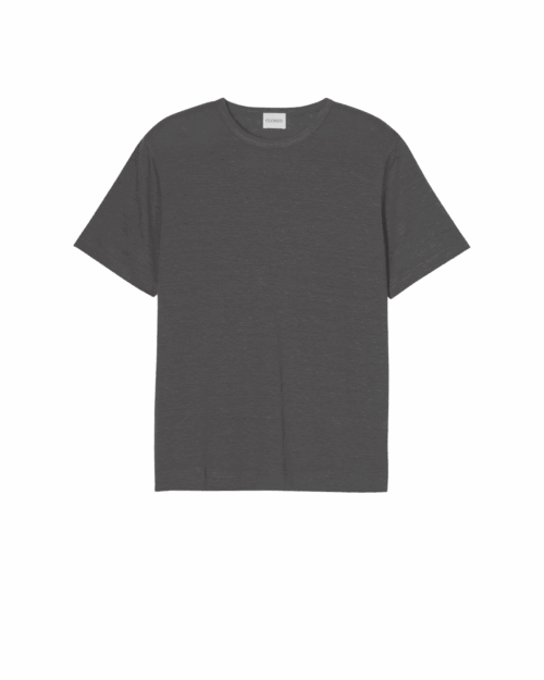 Tee-Shirt Lin Mélangé Gris Poivre