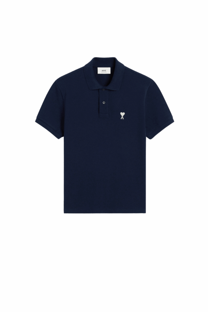 Polo Ami bleu nuit Cœur Blanc