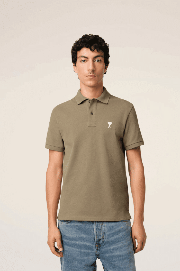 Polo Ami Laurier Cœur Blanc