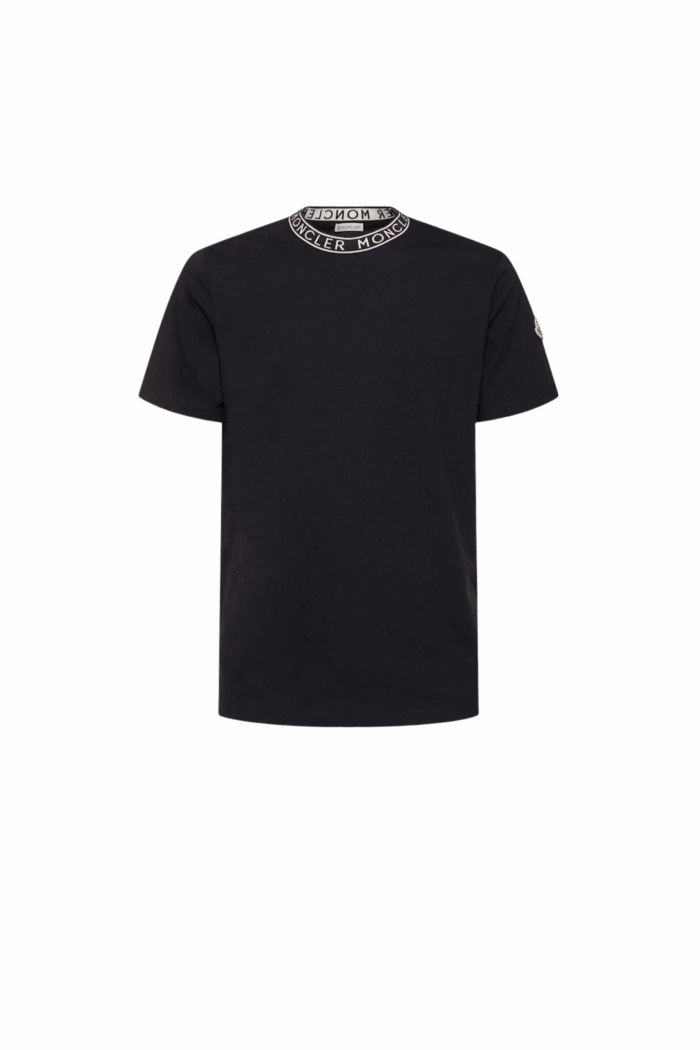 Tee-Shirt Marine Col Logoté
