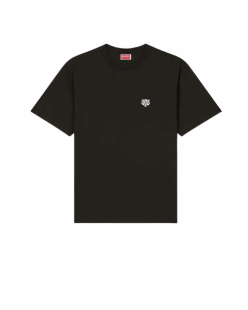 Tee-Shirt Happy Tiger Coton Noir