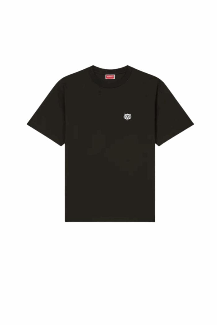 Tee-Shirt Happy Tiger Coton Noir