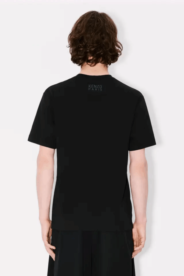 Tee-Shirt Happy Tiger Coton Noir