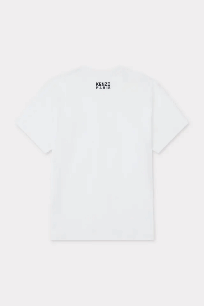 Tee-Shirt Happy Tiger Coton Blanc Cassé