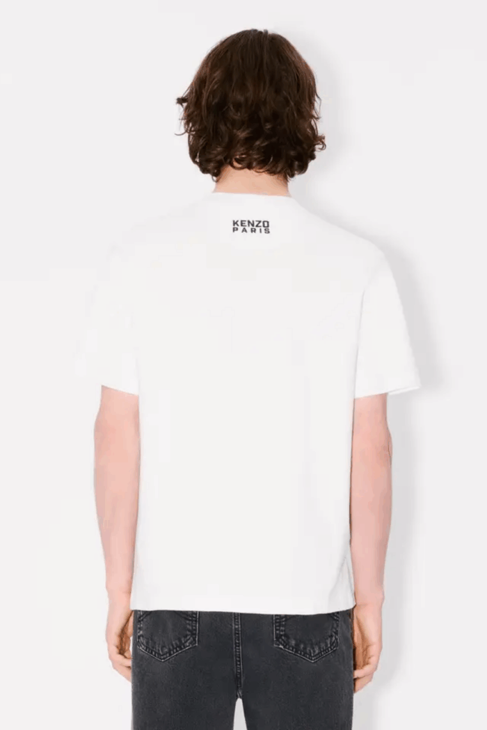 Tee-Shirt Happy Tiger Coton Blanc Cassé