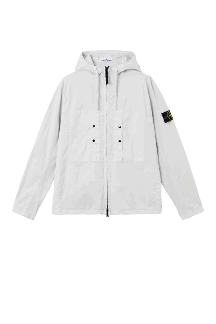 Parka Courte Coton Bleu Ciel