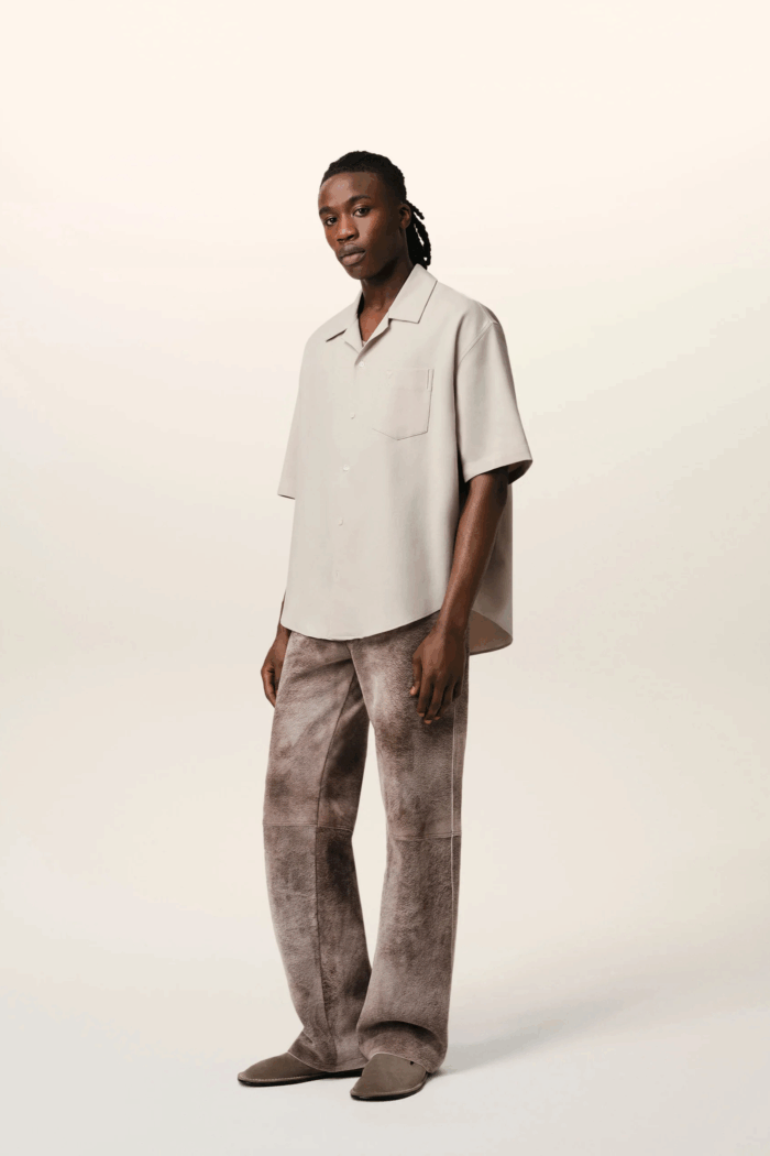 Chemise Boxy Coton Cendre