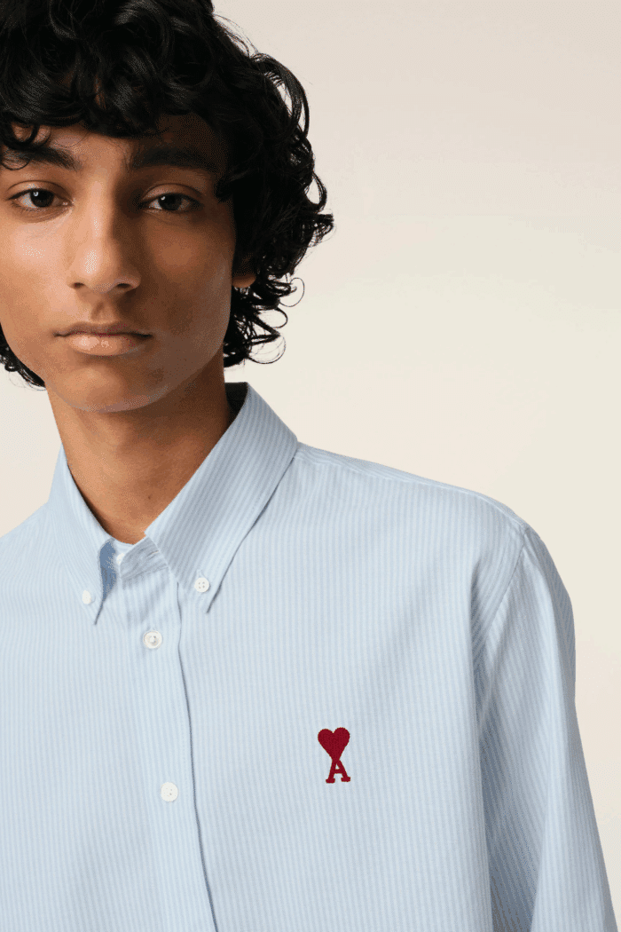 Chemise Rayé Cœur Rouge