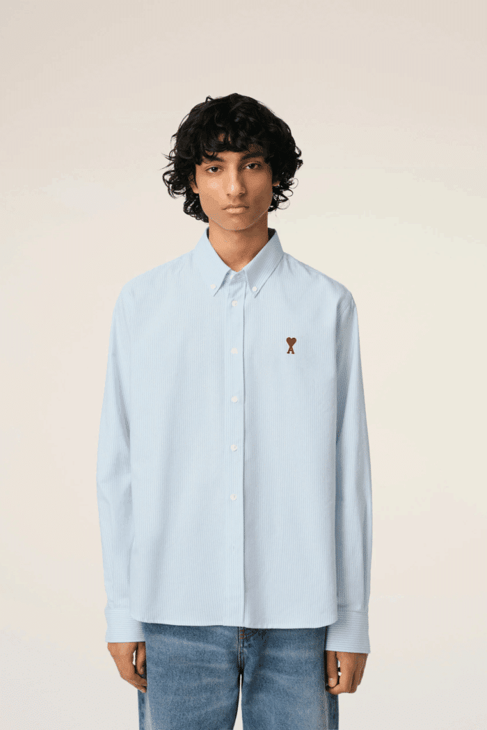 Chemise Rayé Cœur Rouge