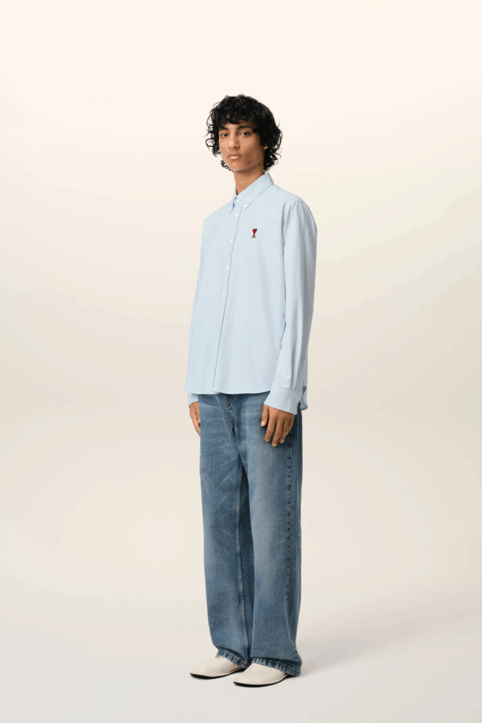 Chemise Rayé Cœur Rouge