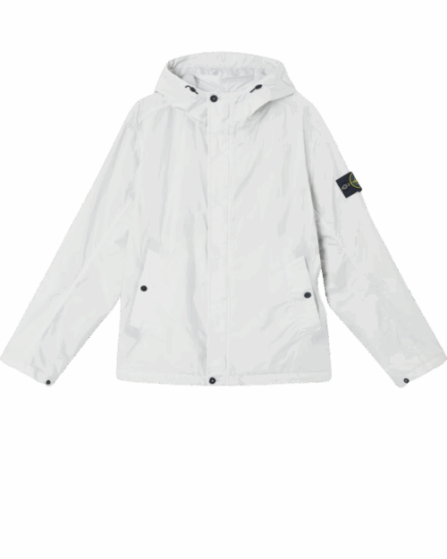 Parka Courte Nylon Bleu Ciel