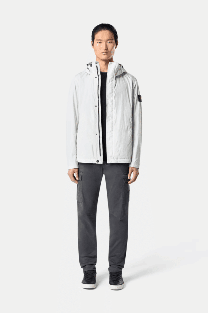 Parka Courte Nylon Bleu Ciel