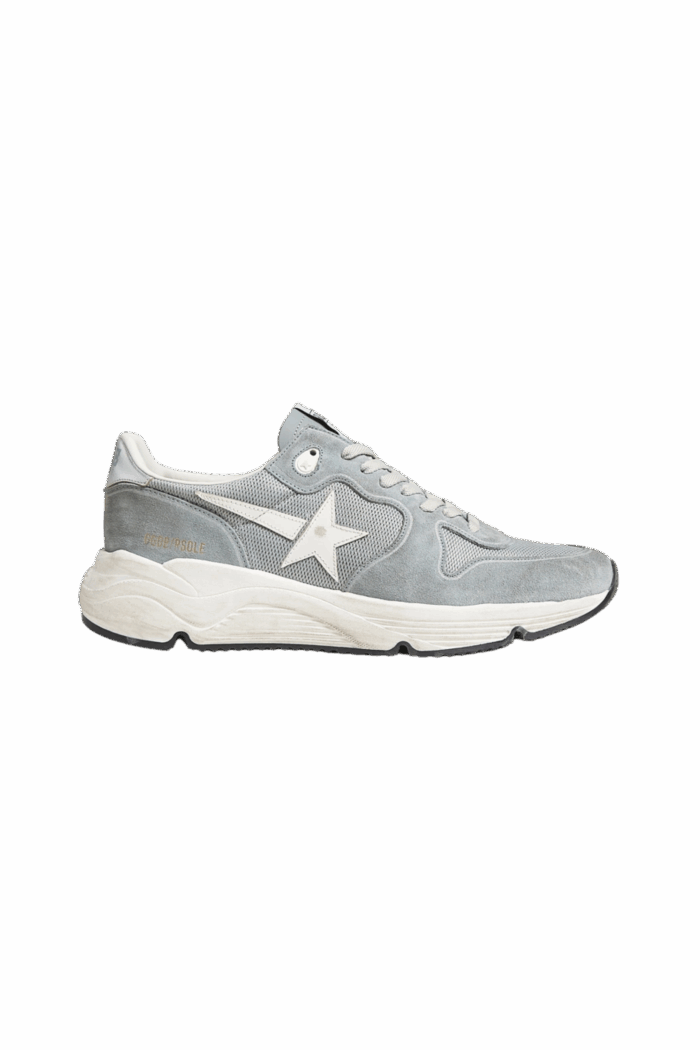 Sneakers Running Sole Cuir Bleu