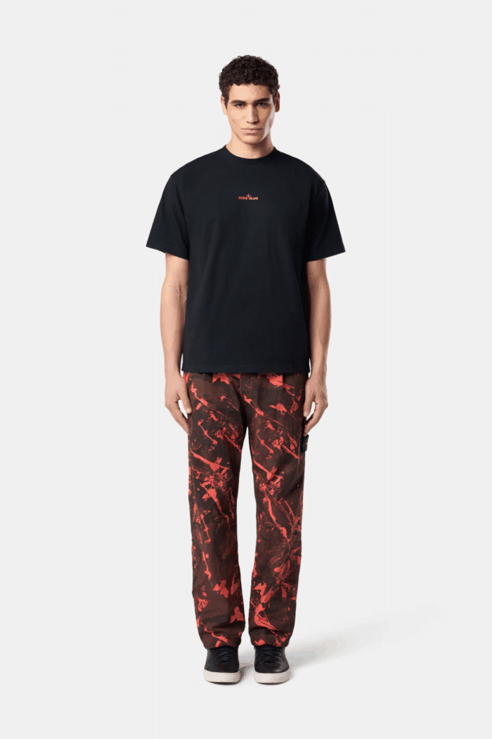 Tee-Shirt "Compass Camo" Coton Noir