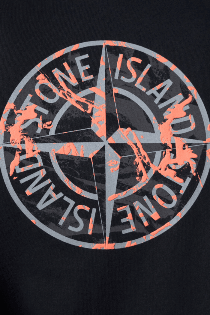 Tee-Shirt "Compass Camo" Coton Noir
