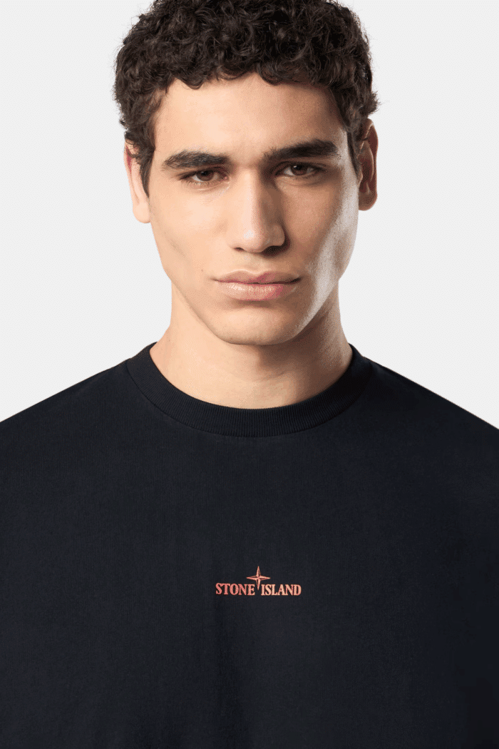 Tee-Shirt "Compass Camo" Coton Noir