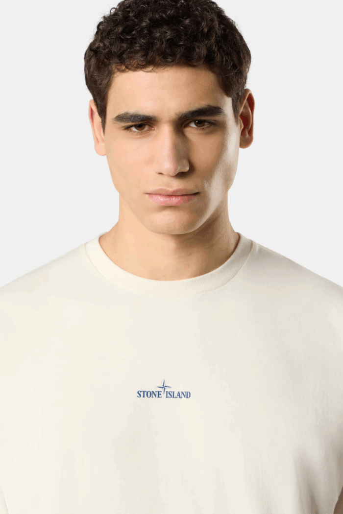 Tee-Shirt "Compass Camo" Coton Ivoire