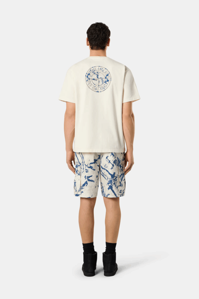 Tee-Shirt "Compass Camo" Coton Ivoire