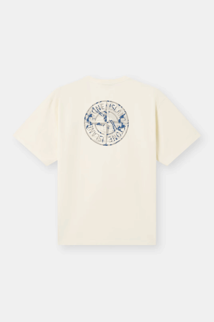 Tee-Shirt "Compass Camo" Coton Ivoire