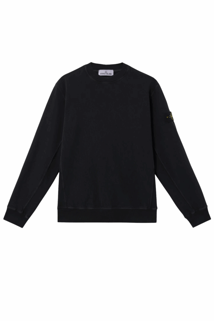 Sweat Coton Flammé Noir
