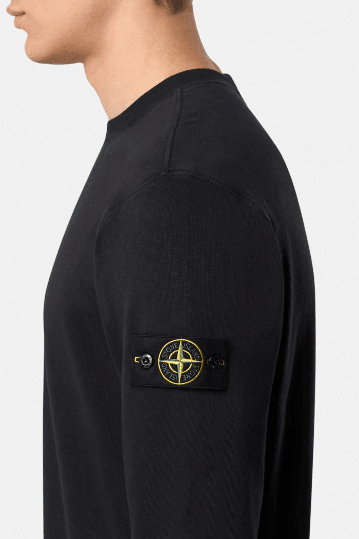 Sweat Coton Flammé Noir