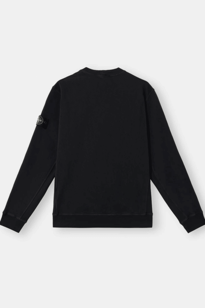 Sweat Coton Flammé Noir