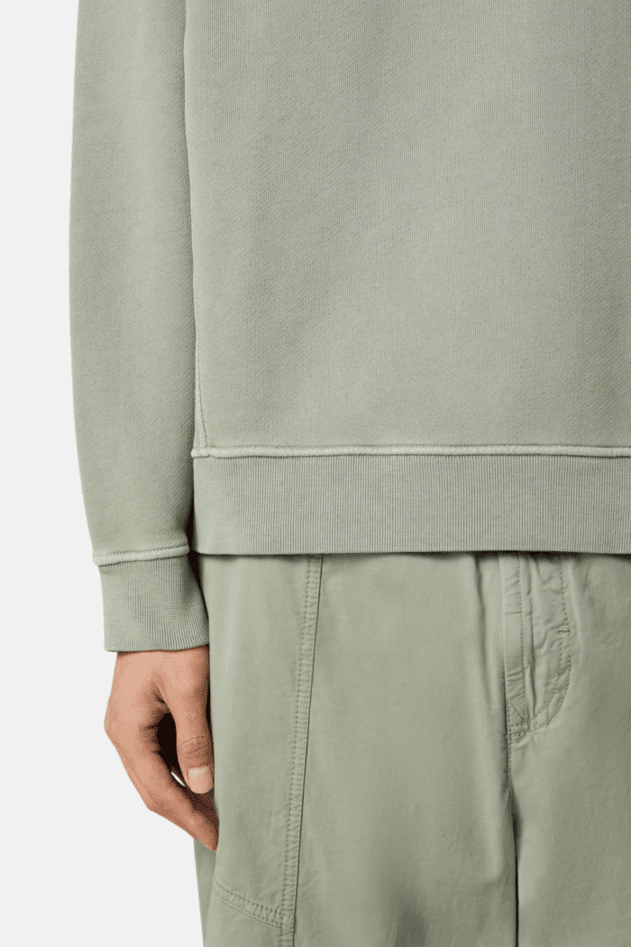 Sweat Coton Délavé Sauge