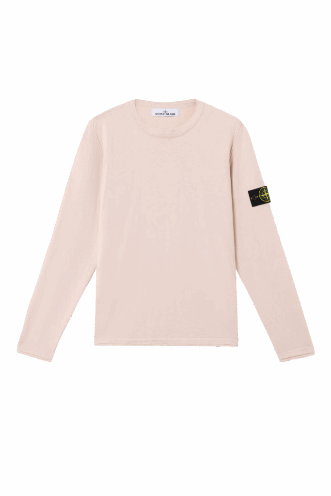 Pull Col Rond Coton Rose