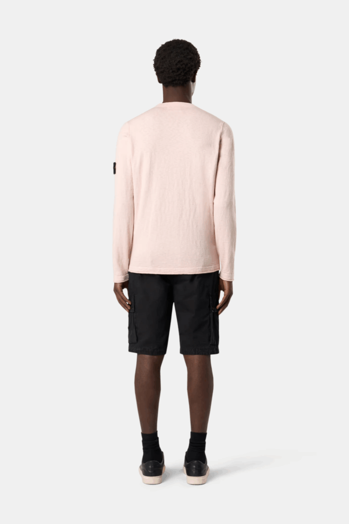 Pull Col Rond Coton Rose