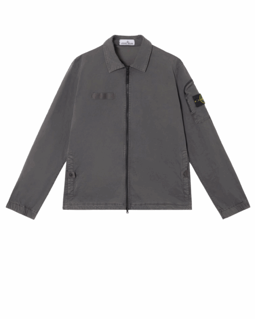 Surchemise Zippée Coton Gris