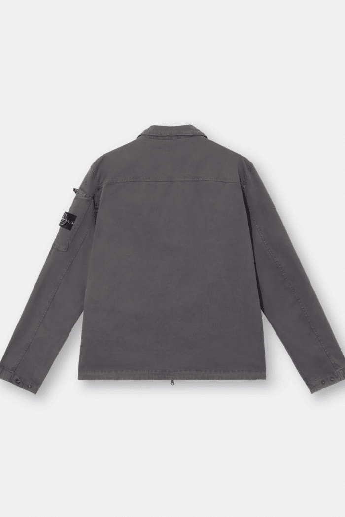 Surchemise Zippée Coton Gris