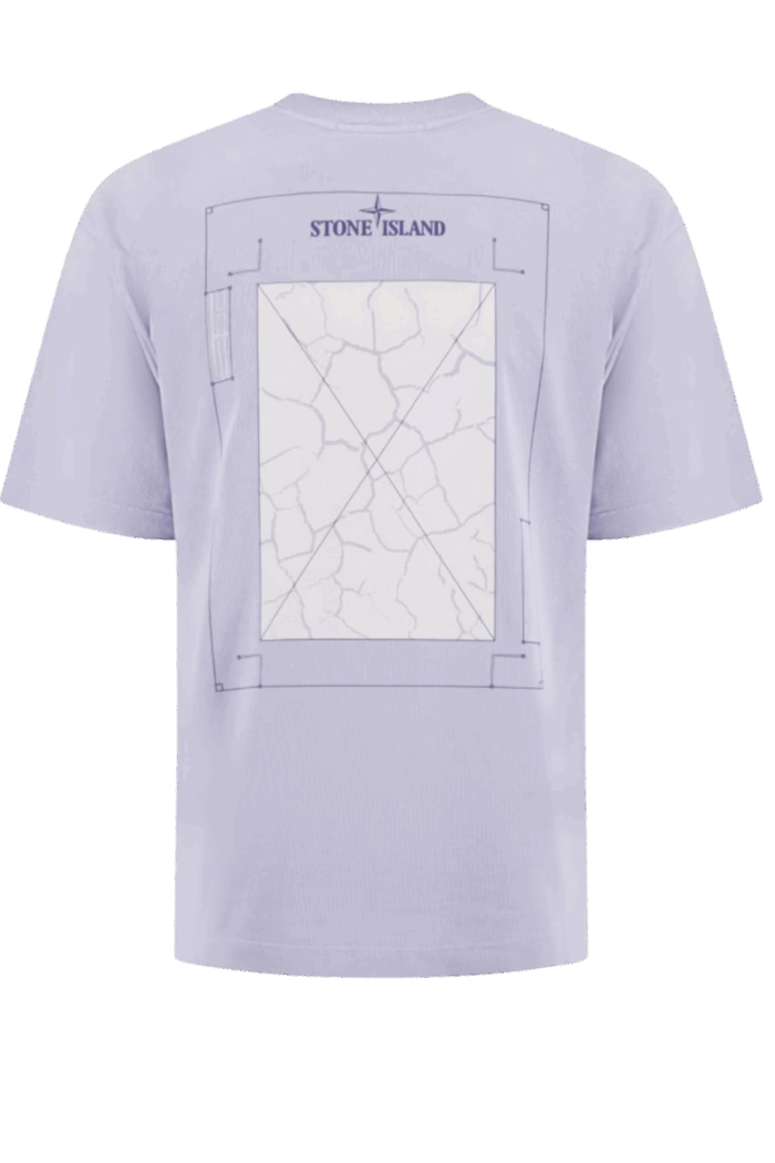 Tee-Shirt "Construction Lines" Lilas